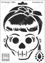 Schablone-Stencil A5 134-2082 Rockebilly Girl